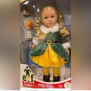 My Life As Buddy the Elf Posable 18-inch Doll Blonde Hair NEW Buddy Christmas